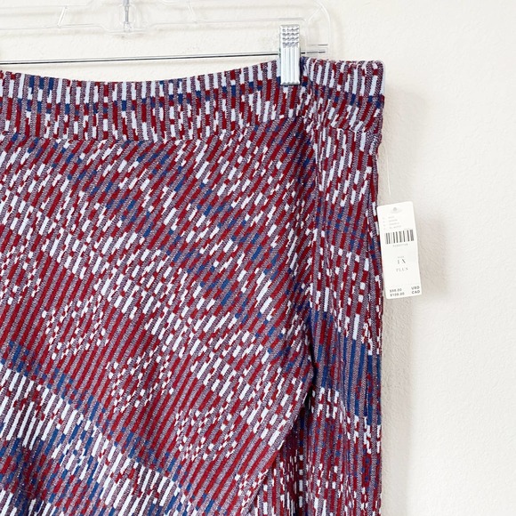 Anthropologie Red and Blue Pencil Skirt - Picture 8 of 13